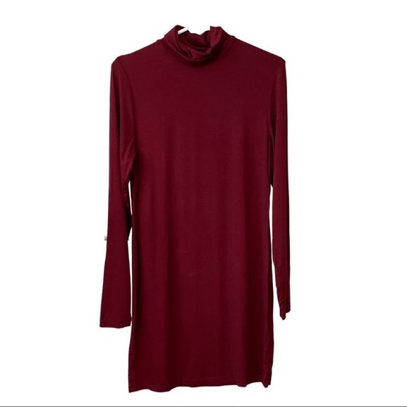 Long Sleeve Turtleneck Bodycon Dress - Picture 1 of 5